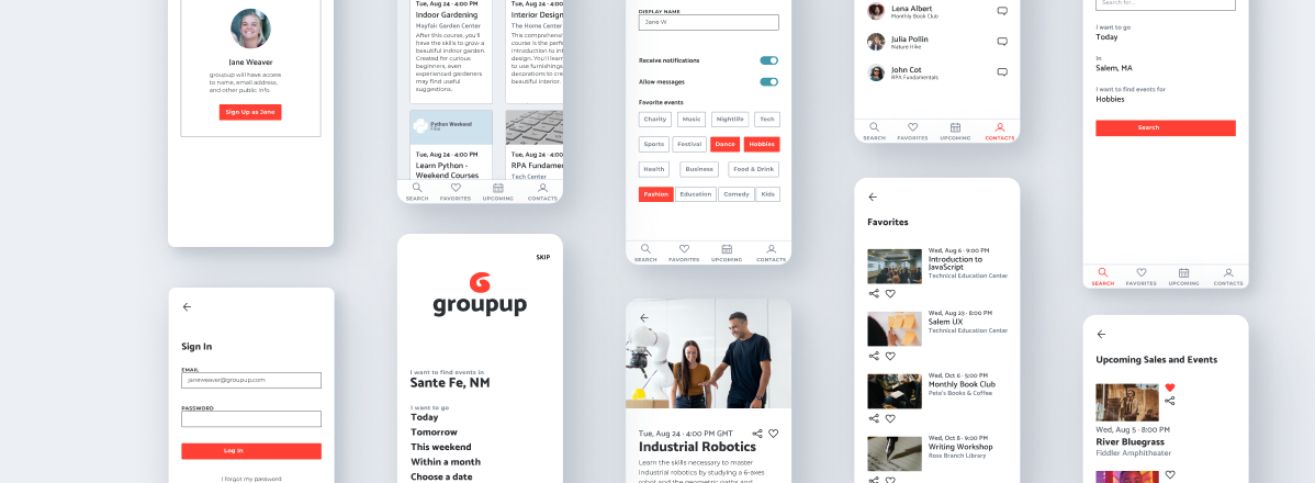 groupup event-finder product images